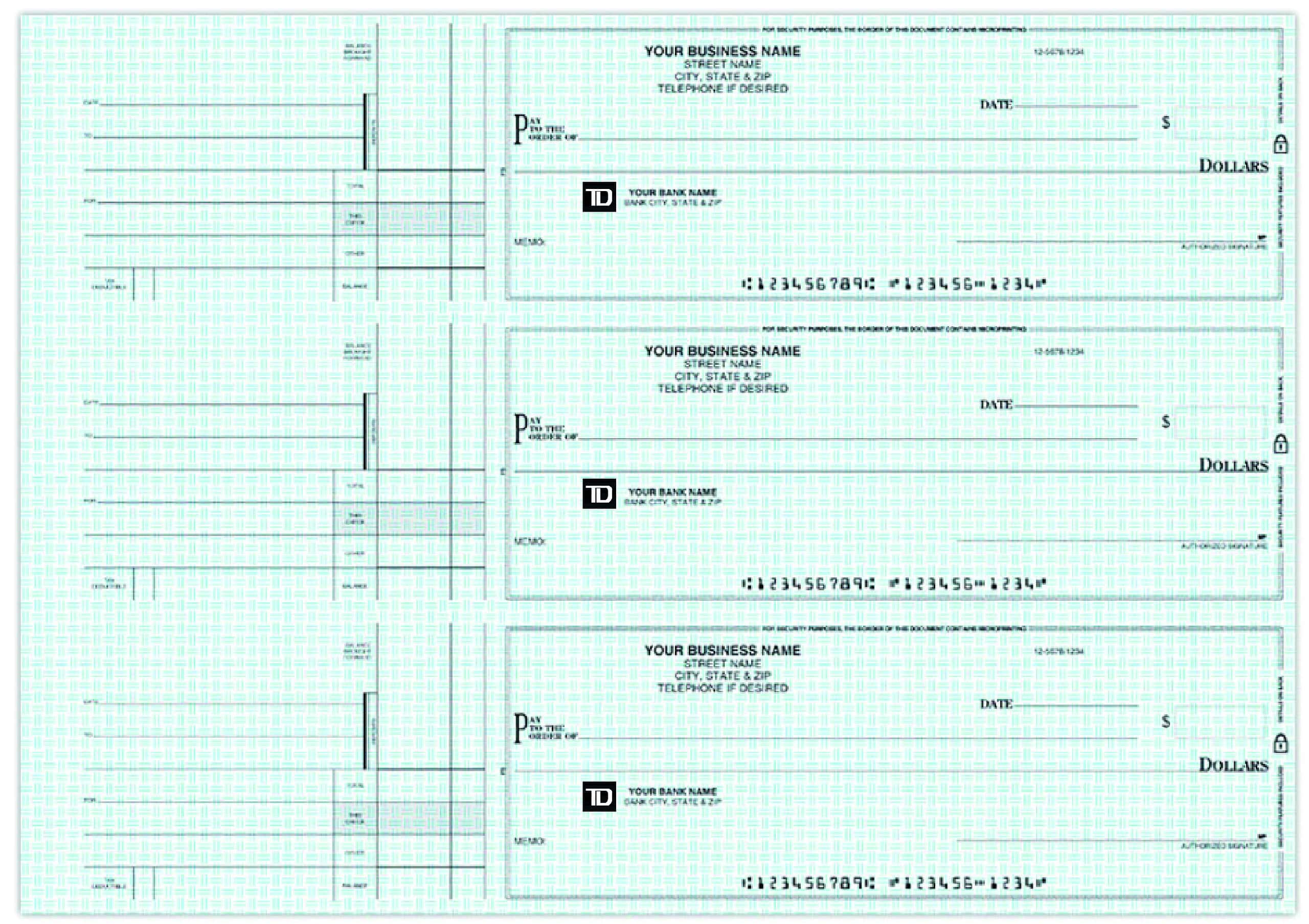 3 PER PAGE - TD BANK