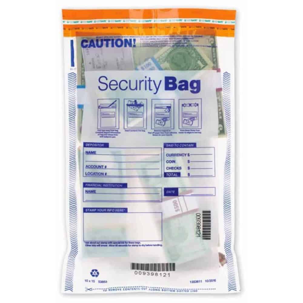 Dual Pocket Deposit Bags example