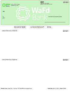LASER TOP - WASHINGTON FEDERAL BANK